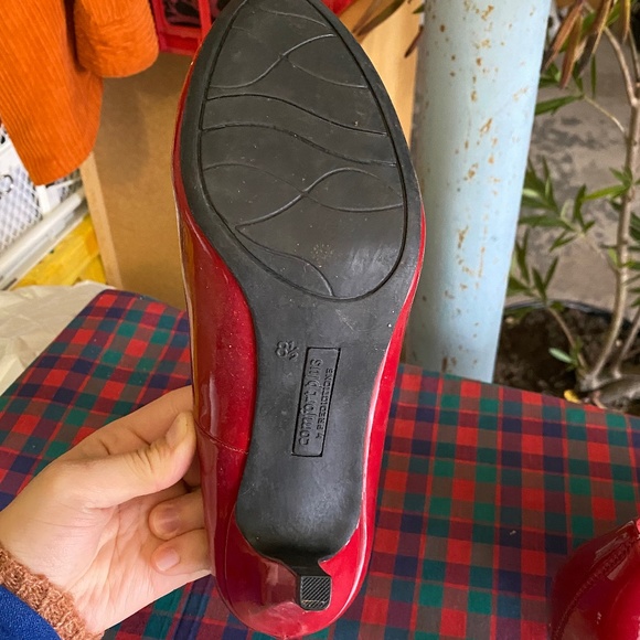 8.5 Red Comfort Plus High Heeled Shoes - Picture 11 of 11